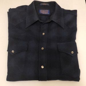 Vintage Pendleton Wool Long Sleeve Mens Shirt Sz M